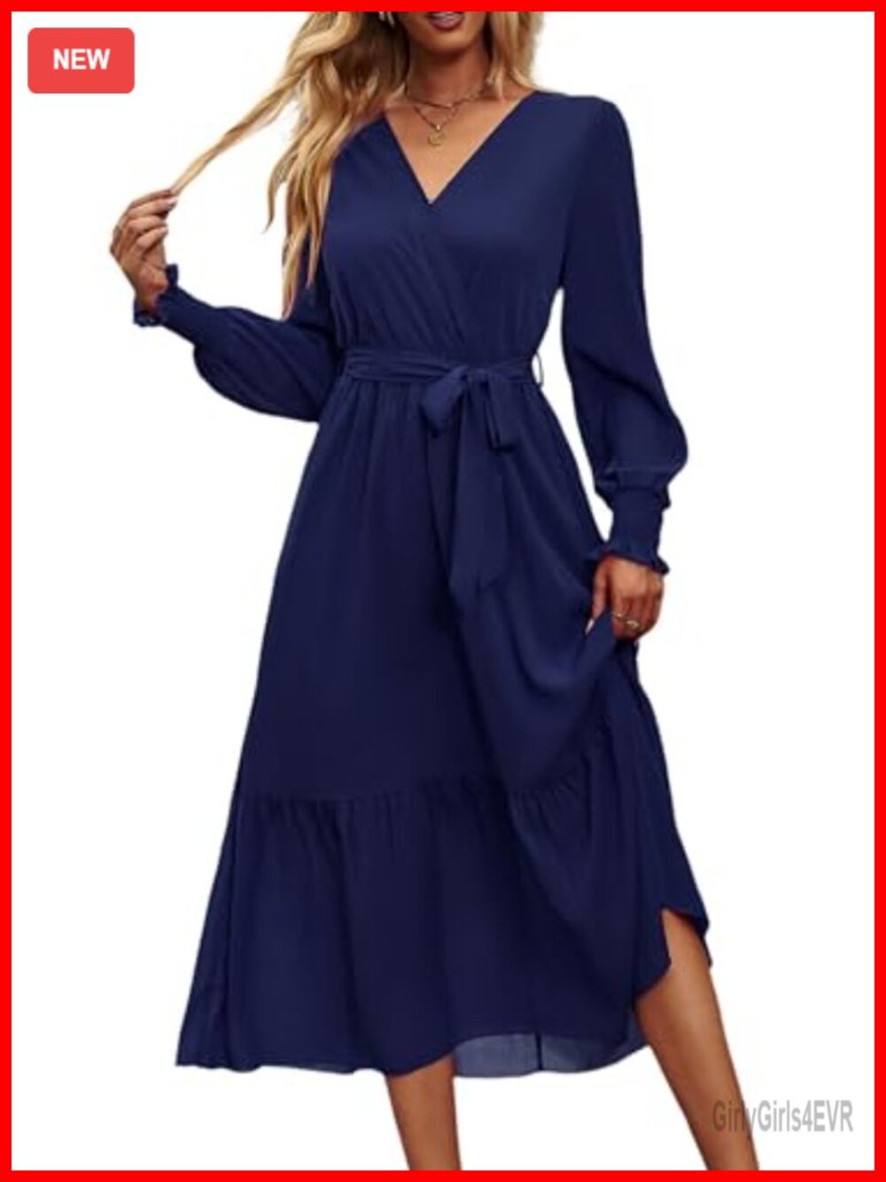 Women's Long Sleeve Boho Maxi Dress Floral A-Line Wedding Guest